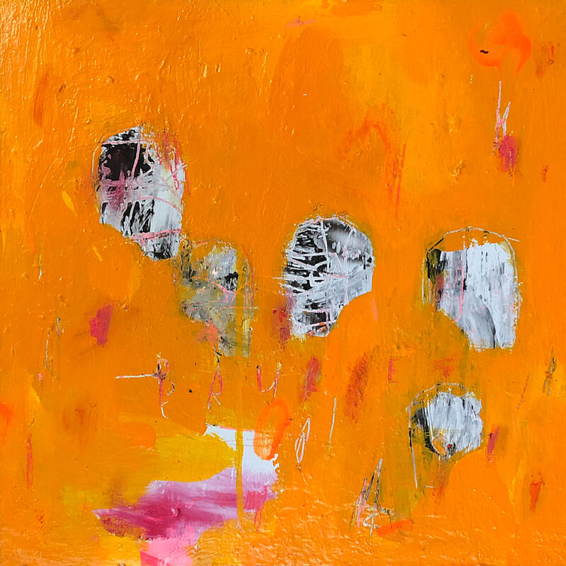 Gino Belassen, ‘Tout Brûle’, 2019, Painting, Acrylic, Spray Paint, Colored Pencil, Pastel, Resin on Panel, Belhaus