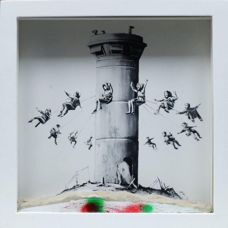 Banksy, ‘Walled Off Box Set’, 2017, Print, Giclee print with concrete piece of wall, Roseberys