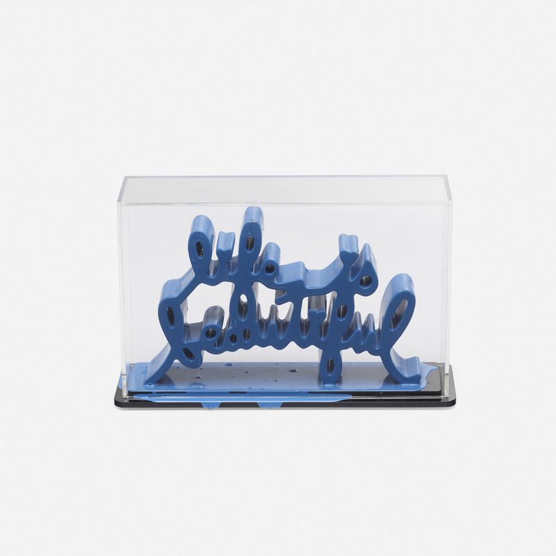 Mr. Brainwash, ‘Life is Beautiful - Dipped Light Blue’, 2020, Sculpture, Acrylic dipped cast resin, Plexiglas, Rago/Wright/LAMA