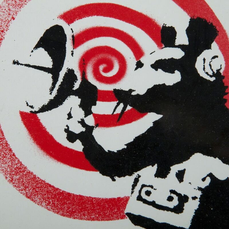 Banksy, ‘"Future" (Radar Rat) Dirty Funker album cover (White)’, 2007, Print, Album cover, Dope! Gallery