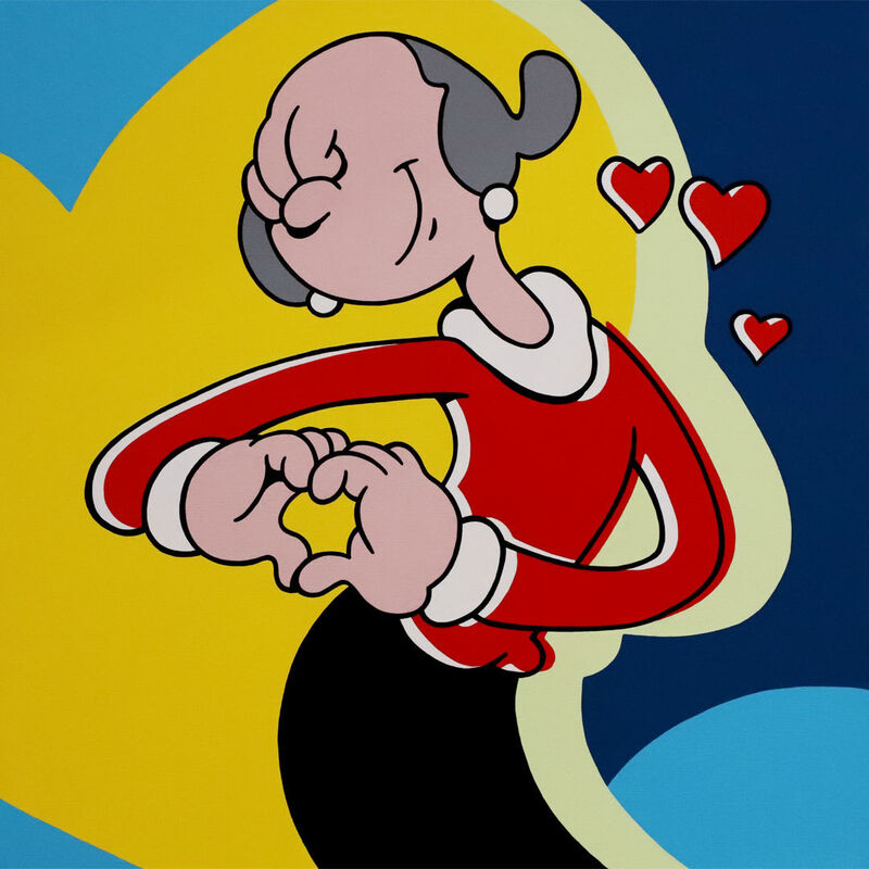2CHOEY, ‘I Heart Popeye’, 2021, Painting, Acrylic on canvas, AURUM GALLERY