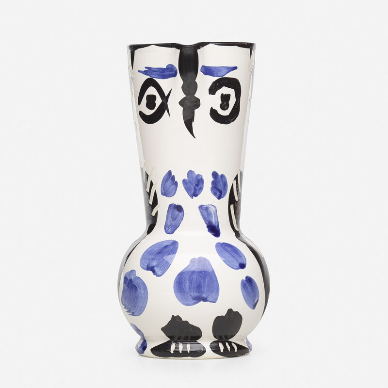 Pablo Picasso, ‘Hibou jug’, 1955, Textile Arts, Glazed and incised earthenware decorated in oxides, Rago/Wright/LAMA