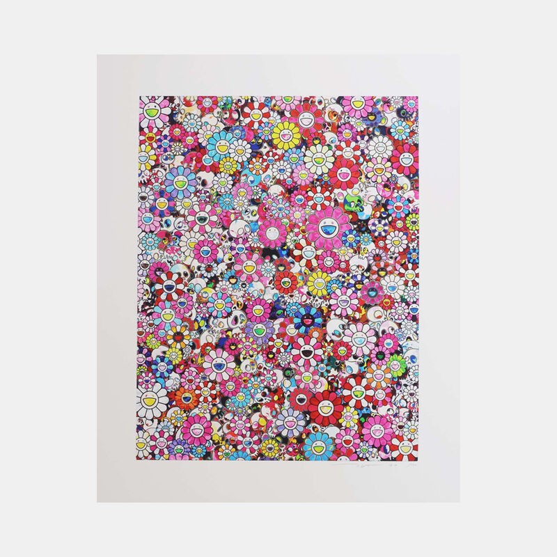 Takashi Murakami, ‘Dazzling Circus: Embrace Peace and Darkness with Thy Heart’, 2020, Print, Archival pigment print, Lougher Contemporary