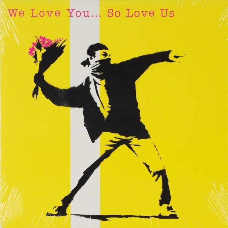 Banksy, ‘We Love You So Love Us’, 2000, Mixed Media, Vinyl Record and Cover, EHC Fine Art Gallery Auction