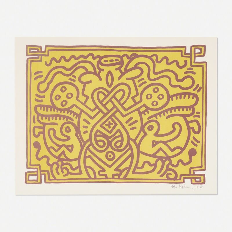 Keith Haring, ‘Chocolate Buddha 4’, 1989, Print, Lithograph on Arches Infinity paper, Rago/Wright/LAMA