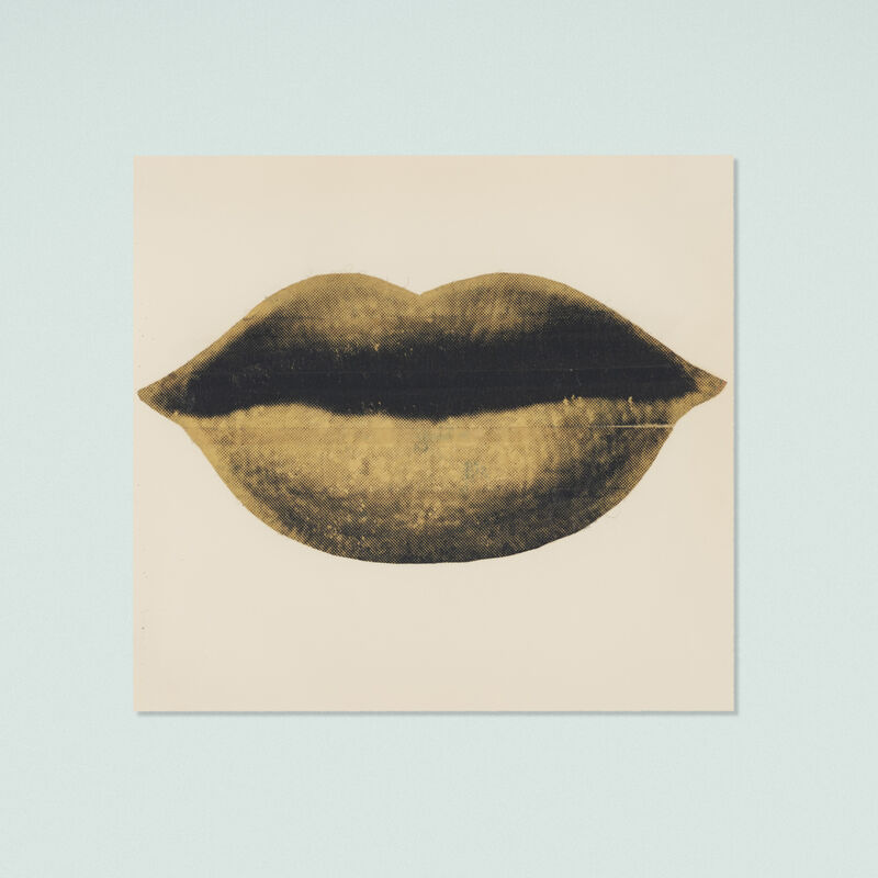 Andy Warhol, ‘Untitled (Lips)’, 1975, Print, Screenprint on masking tape and paper collage, Rago/Wright/LAMA
