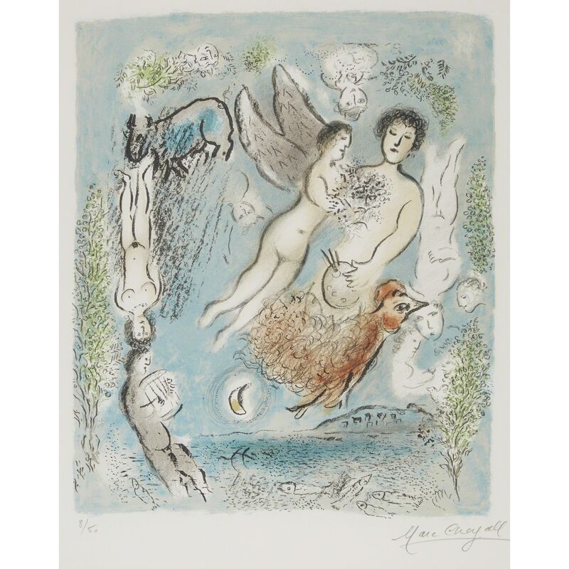 Marc Chagall, ‘L'Île De Poros’, 1980, Print, Color lithograph on Arches, Freeman's