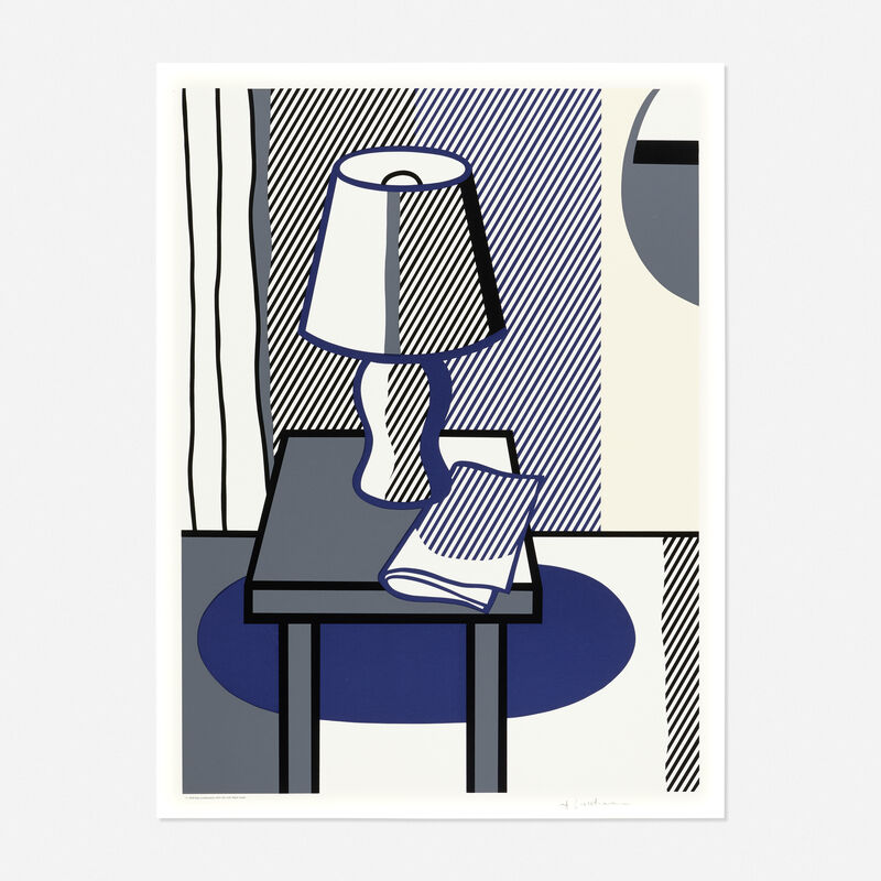 Roy Lichtenstein, ‘Still Life with Table Lamp’, 1988, Print, Screenprint in colors, Rago/Wright/LAMA