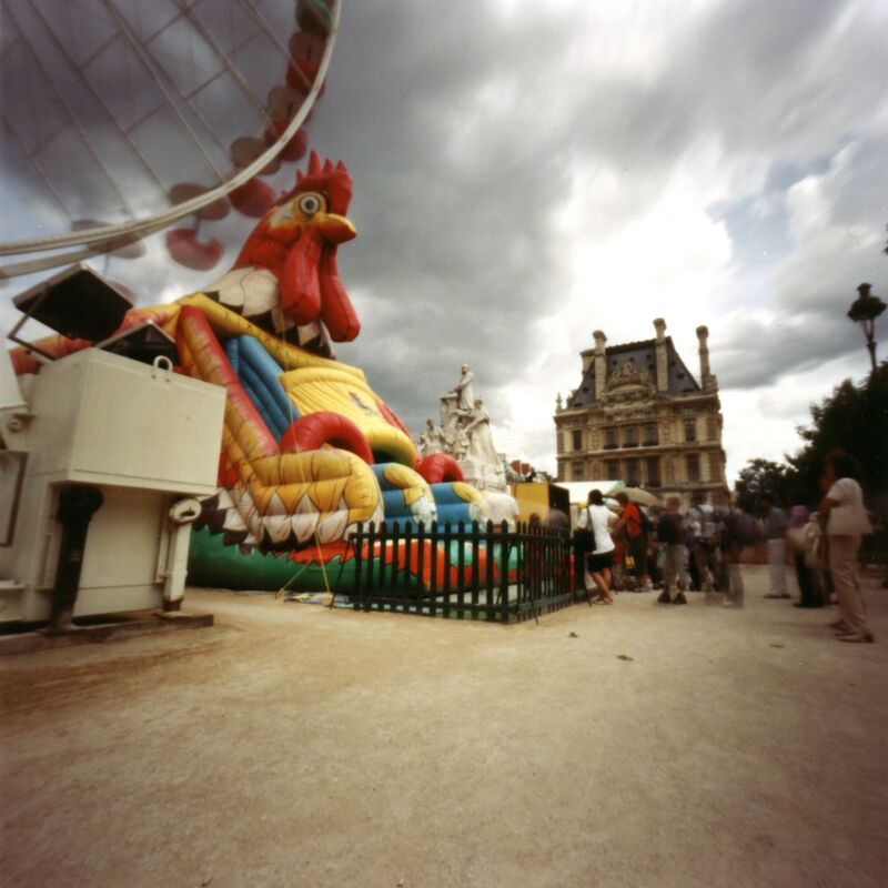 Dianne Bos, ‘Tuileries, Giant Rooster & Louvre’, 2001, Photography, C-Print, Newzones