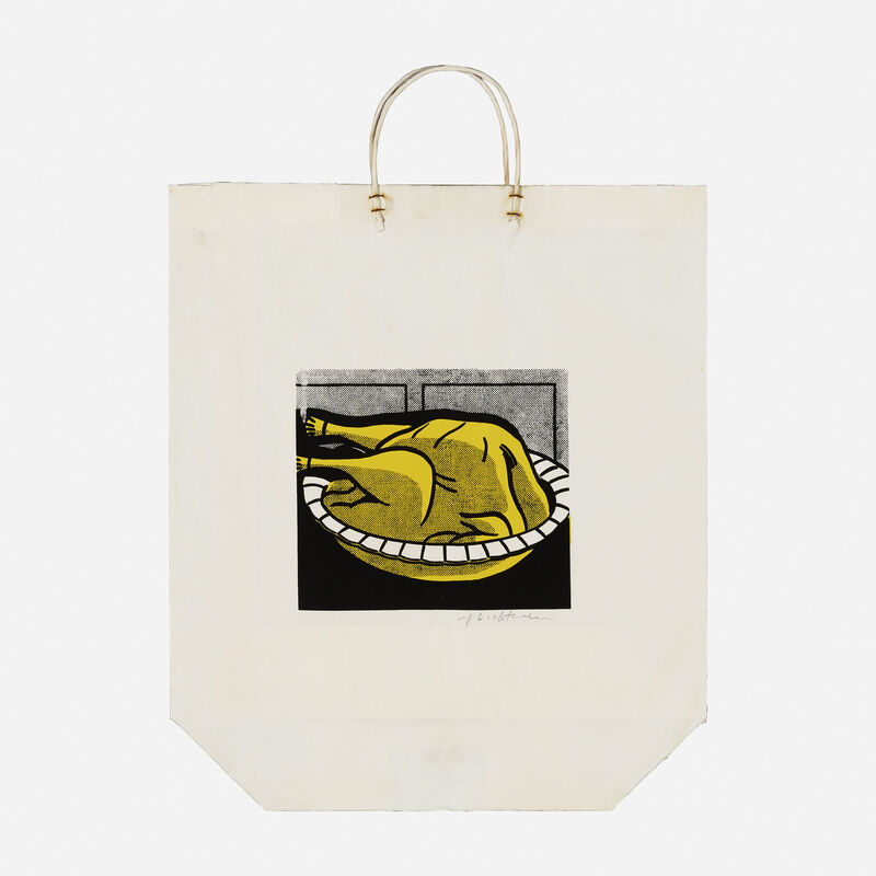 Roy Lichtenstein, ‘Turkey Shopping Bag’, 1964, Print, Screenprint in colors on paper shopping bag, Rago/Wright/LAMA