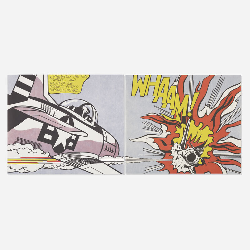 Roy Lichtenstein, ‘WHAAM! poster (diptych)’, 1963, Print, Offset lithograph on paper, Rago/Wright/LAMA