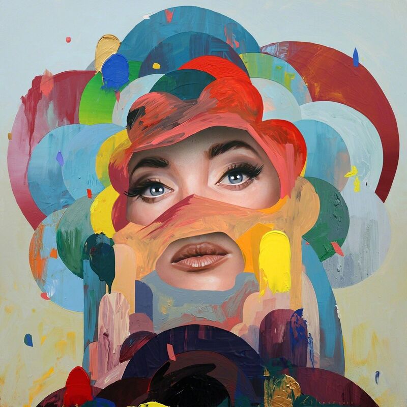 Erik Jones, ‘Flower’, 2018, Painting, Watercolor, pencil and acrylic on paper mounted to panel, Hashimoto Contemporary