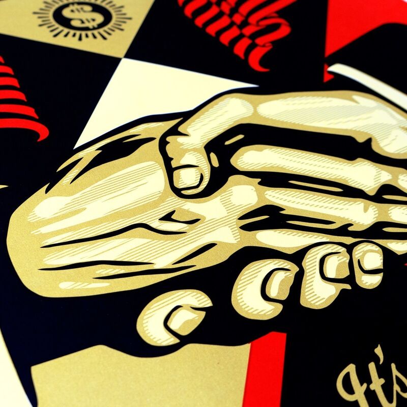 Shepard Fairey, ‘End Corruption ’, 2019, Print, Serigraph on 100% Cotton Custom Archival Paper with hand-deckled edges, London Westbank