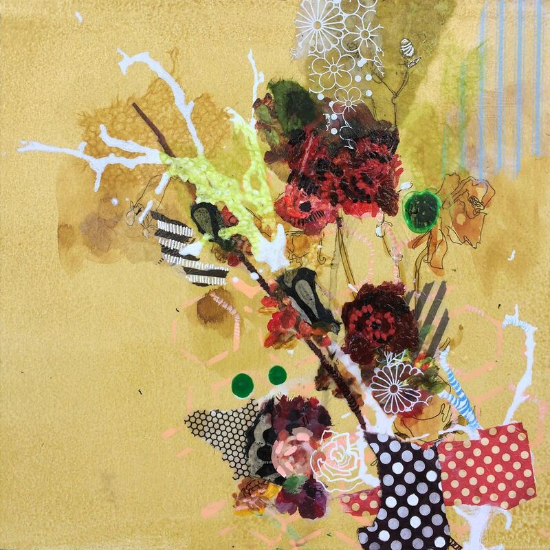 Samantha Walrod, ‘Burnt Roses’, 2018, Painting, Mixed Media on Panel, Newzones