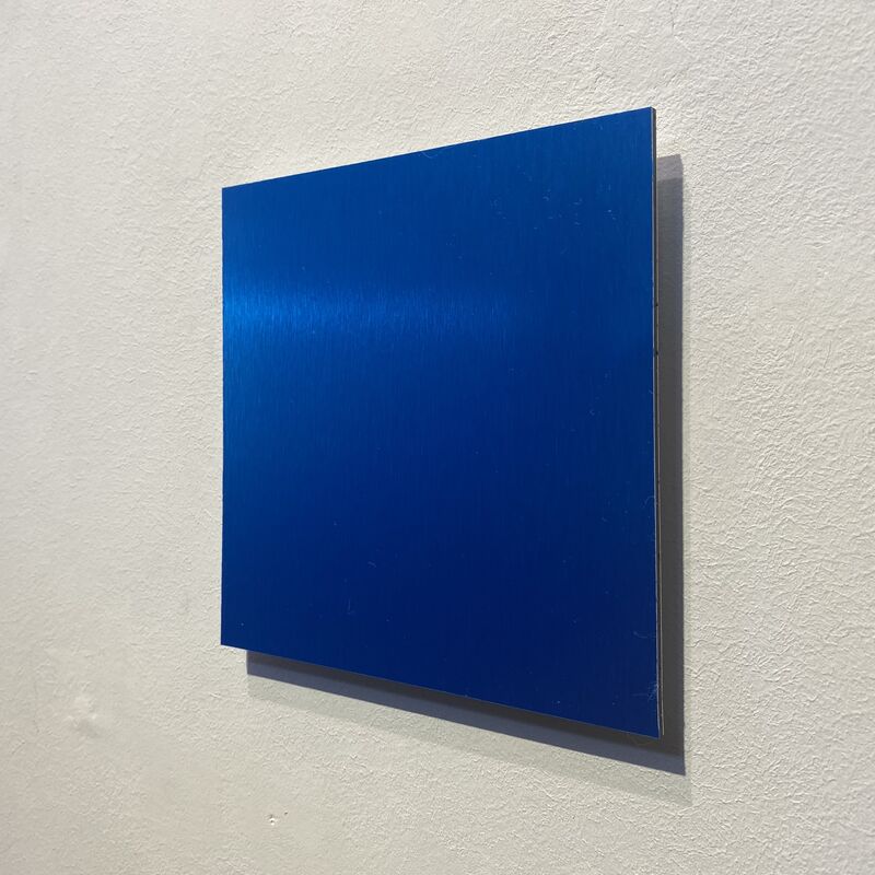 Nicolo' Baraggioli, ‘E.B. v.20 (l)’, 2020, Sculpture, Aluminium plate with acrylic spray (electric blue), Sebastian Fath Contemporary 