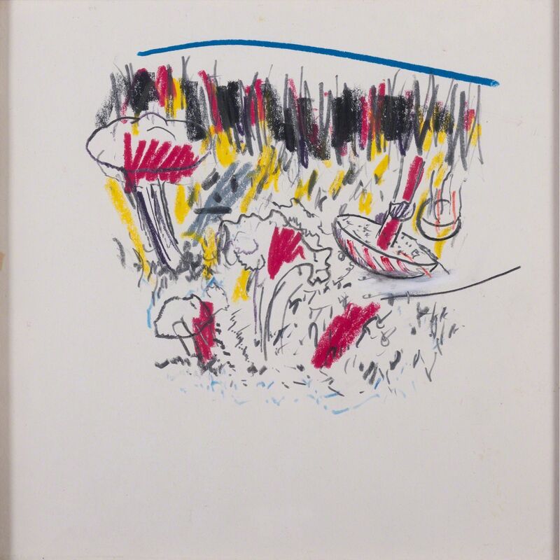 Martial Raysse, ‘Untitled’, circa 1974, Drawing, Collage or other Work on Paper, Pastel and pencil on paper, PIASA