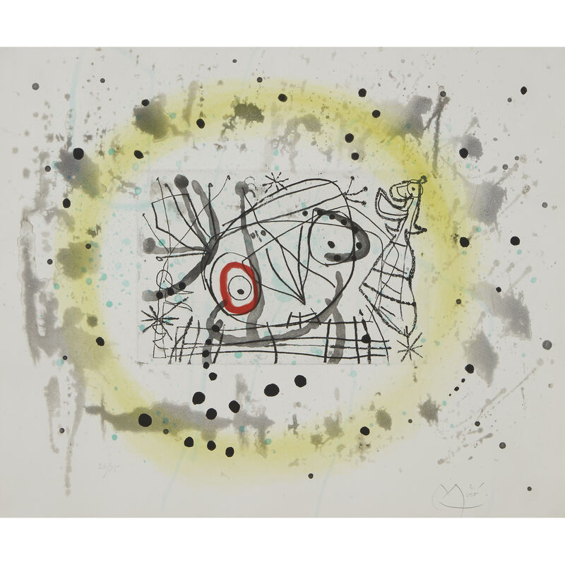 Joan Miró, ‘Fissures,  Plate 5’, 1969, Print, Color etching and aquatint on BFK Rives, Freeman's