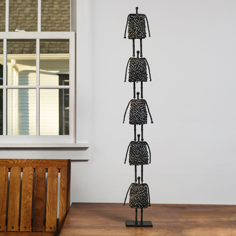 Mary Giles, ‘Night Totem’, 1998, Sculpture, Waxed linen and lead, browngrotta arts
