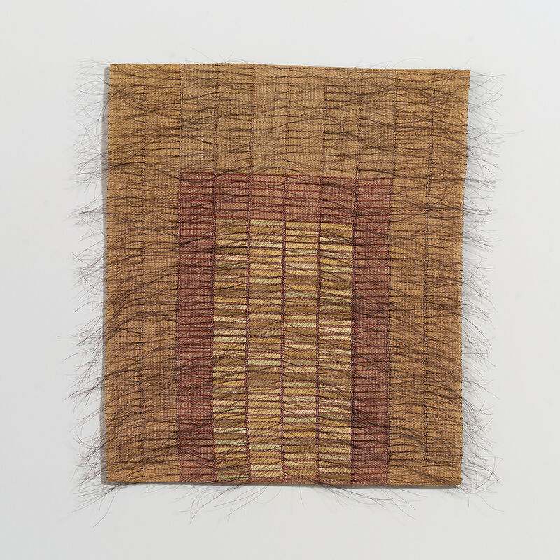 Adela Akers, ‘Morning Gate’, 2005, Textile Arts, Linen, horsehair and metal foil, browngrotta arts