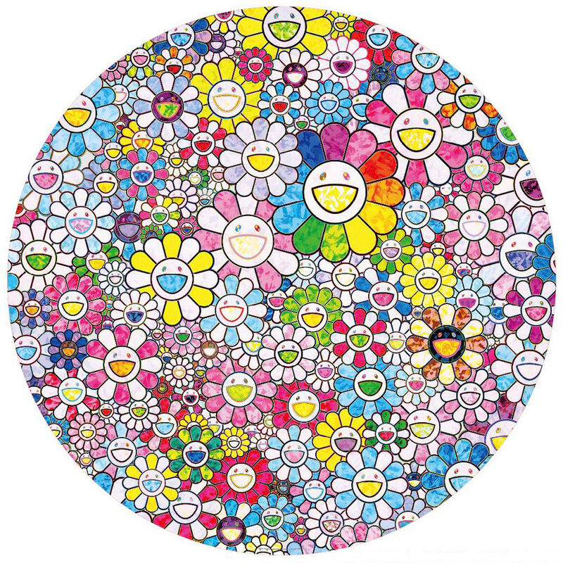 Takashi Murakami, ‘Happy x A Trillion Times: Flowers’, 2020, Print, Offset lithograph, Vogtle Contemporary 