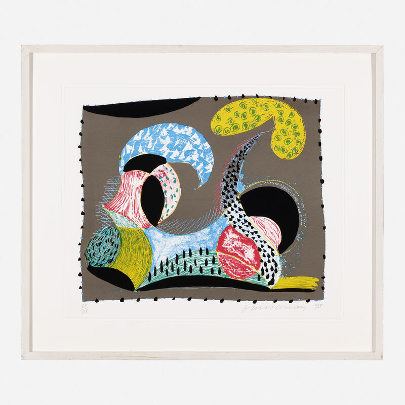 David Hockney, ‘Warm Start’, 1993, Print, Lithograph and screenprint in colors, Rago/Wright/LAMA