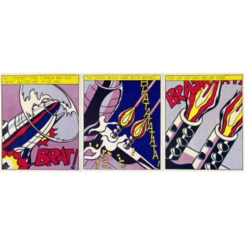 Roy Lichtenstein, ‘As I Opened Fire’, 1966, Print, Suite of 3 serigraphs on paper, Puccio Fine Art