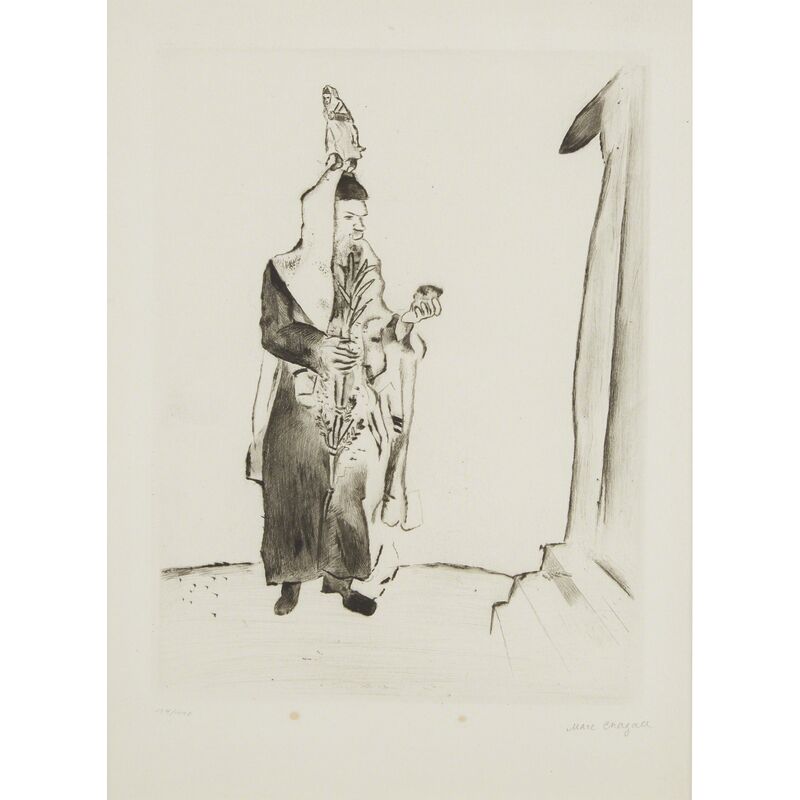 Marc Chagall, ‘Der Rabbi From "Mein Leben"’, 1923, Print, Etching on Japan, Freeman's