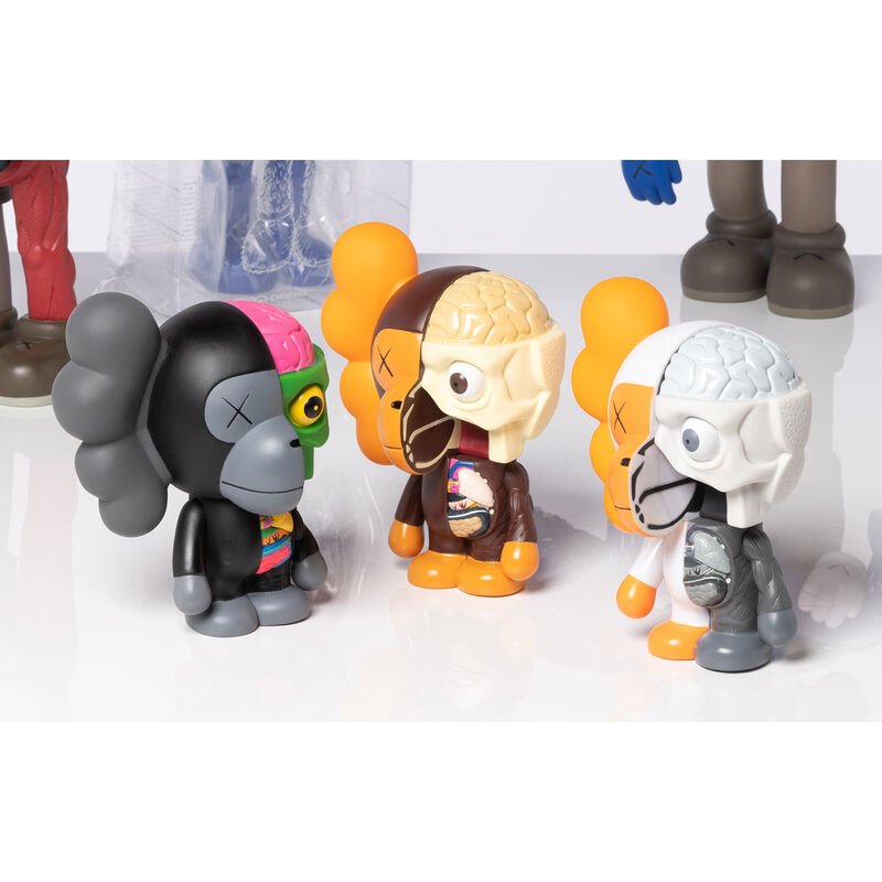 KAWS, ‘Dissected Milo (x3)’, 2011, Sculpture, Set of three sculptures, brown, white and black, in colored vinyl, PIASA