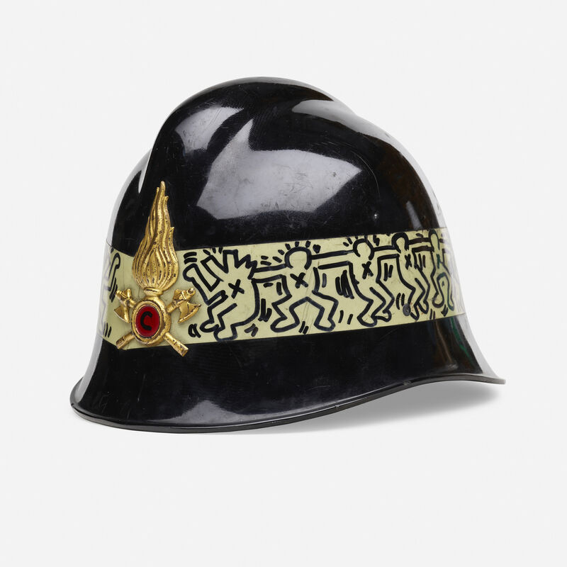 Keith Haring, ‘Untitled (City of Milano fireman's helmet)’, 1984, Other, Marker on helmet, Rago/Wright/LAMA
