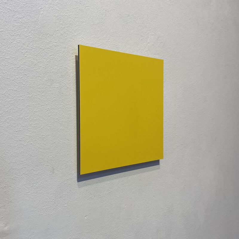 Nicolo' Baraggioli, ‘Y. v.20 (l)’, 2020, Sculpture, Aluminium plate with acrylic spray (yellow), Sebastian Fath Contemporary 