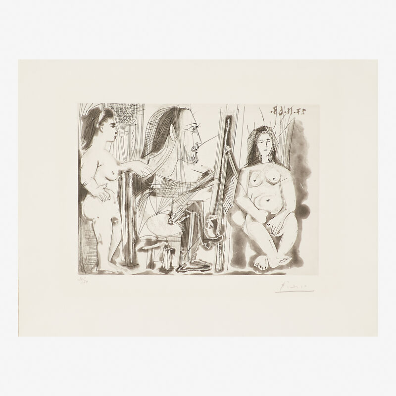Pablo Picasso, ‘Dans L'Atelier’, 1963, Print, Etching and aquatint on wove paper (framed), Rago/Wright/LAMA
