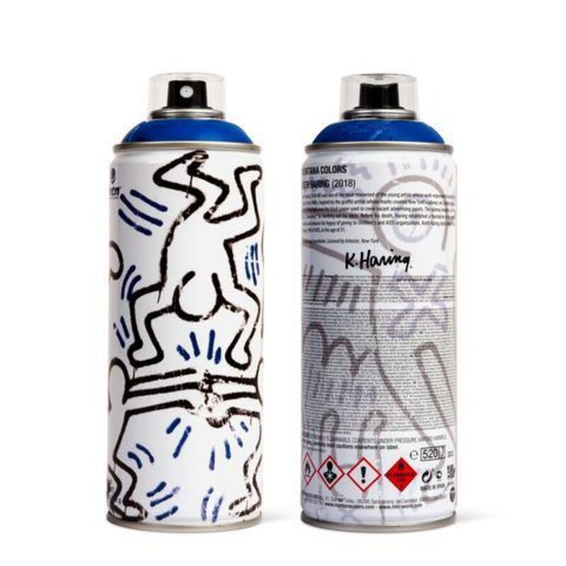 Keith Haring, ‘Keith Haring Limited Edition Spray Can Blue Edition Pop Street Art Contemporary ’, 2018, Sculpture, Spray Can With Screen Printed Colors, New Union Gallery
