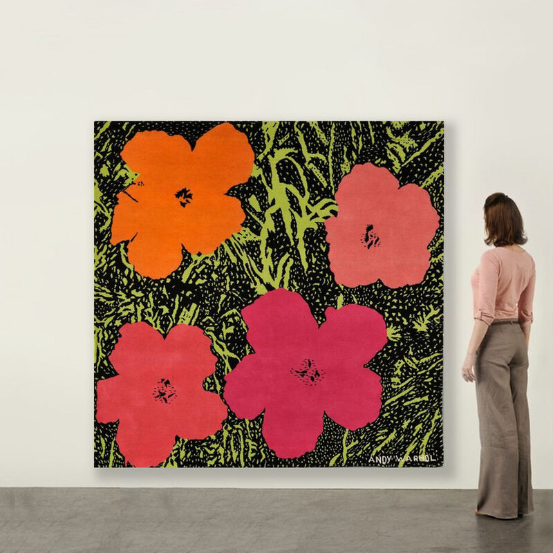Andy Warhol, ‘Flowers’, 1968, Textile Arts, Hand Woven Wool Tapestry, Weng Contemporary