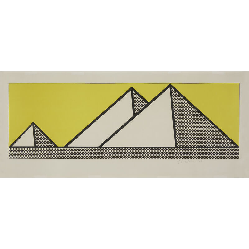 Roy Lichtenstein, ‘Pyramids’, 1969, Print, Color lithograph on Arches, Freeman's