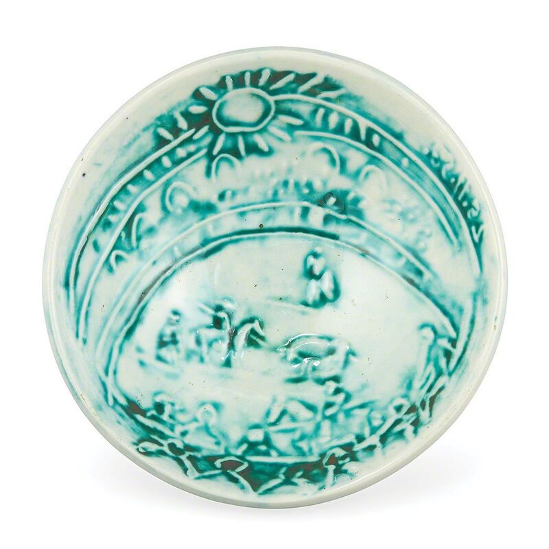 Pablo Picasso, ‘Scène De Tauromachie (A.R. 240)’, 1954, Other, Painted and partially glazed white ceramic bowl, Doyle