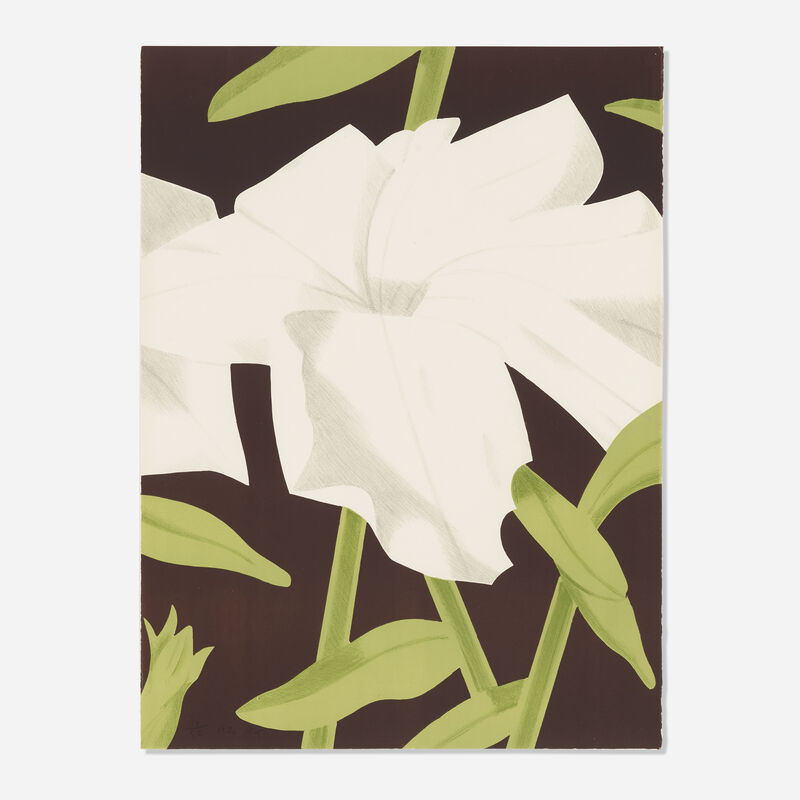 Alex Katz, ‘White Petunia (from the Six New York Artists portfolio)’, 1969, Print, Lithograph in colors on Arches, Rago/Wright/LAMA