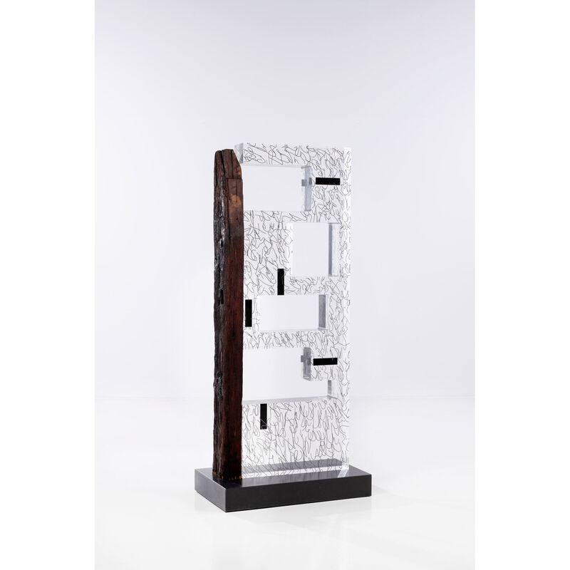 Andrea Branzi, ‘diverse nature 1 - Unique piece, Shelf’, 2017, Design/Decorative Art, Bois, fer et plexiglass, PIASA