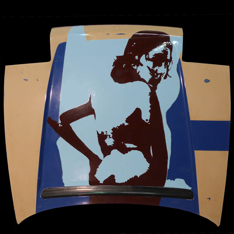 Carlos De Villasante, ‘Alyssa over the shoulder’, 2012, Mixed Media, Enamel on car hood, Diana Lowenstein Gallery