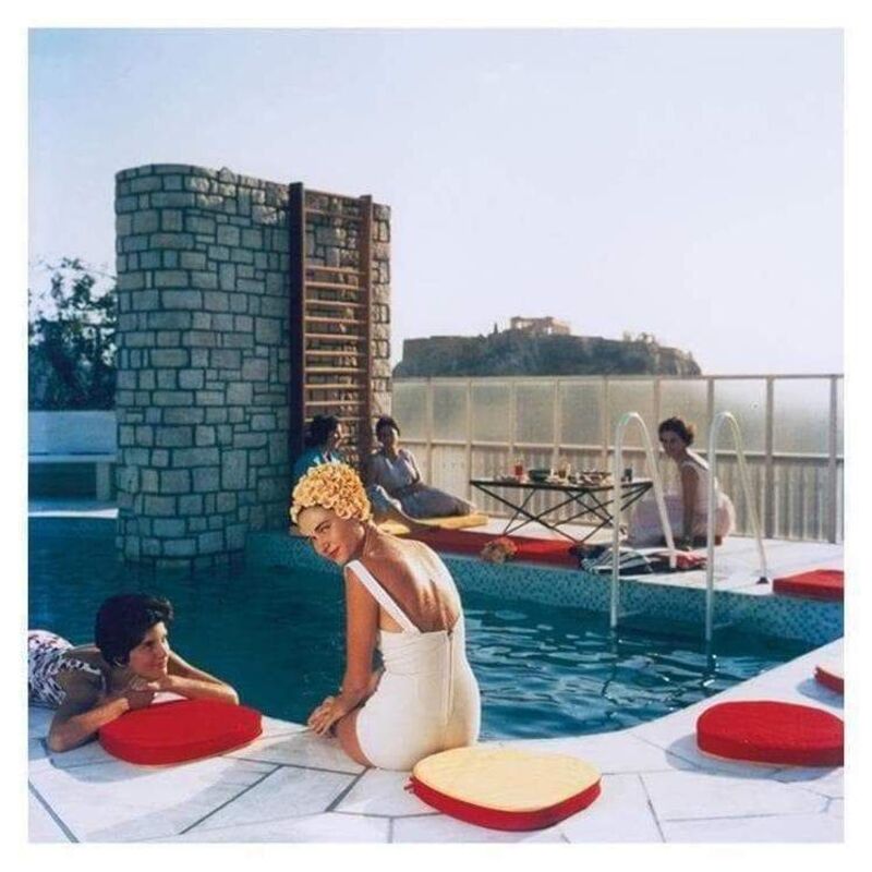 Slim Aarons, ‘Penthouse Pool, C-Type Print (101 x 101cm)’, ca. 2021, Photography, Photography C Type Print​, Enter Gallery