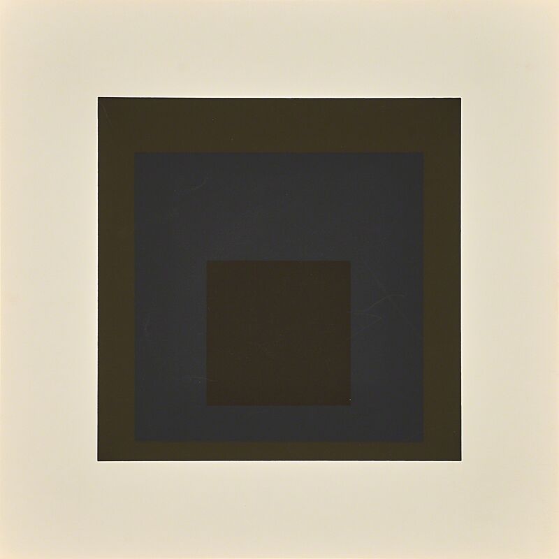 Josef Albers, ‘Two works of art: Profundo from the portfolio Soft Edge-Hard Edge, 1965; Late from the portfolio Soft Edge-Hard Edge, 1965’, Print, Screenprint in colors, Rago/Wright/LAMA