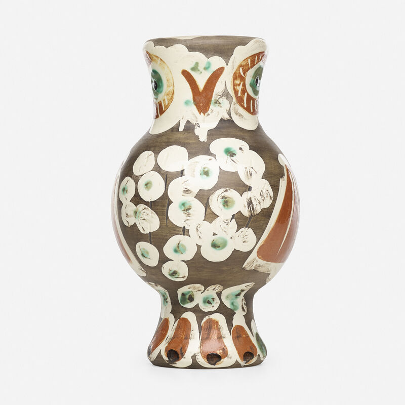 Pablo Picasso, ‘Chouette vase’, 1968, Textile Arts, Glazed and engraved earthenware with engobe decoration and black patina, Rago/Wright/LAMA
