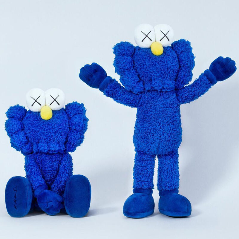 KAWS, ‘BFF Plush (Blue)’, 2016, Sculpture, Plush, Lucky Cat Gallery