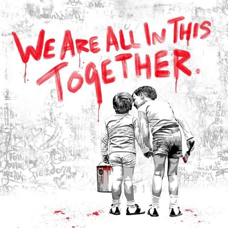 Mr. Brainwash, ‘We Are All In This Together - Red’, 2020, Print, Silkscreen edition print on paper, DANE FINE ART