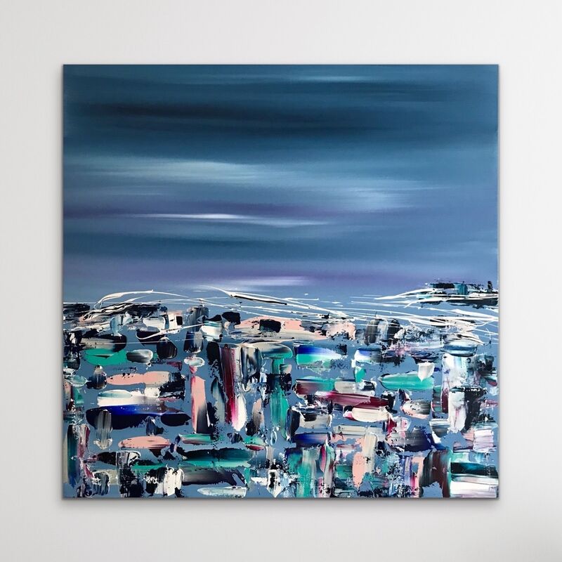 Lilly Lillà, ‘Deep blue’, 2021, Painting, Acrylic on canvas, SmART Coast Gallery