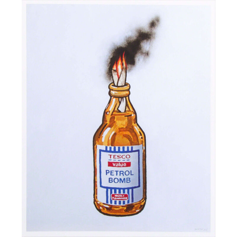 Banksy, ‘Petrol Bomb’, 2011, Print, Offset lithograph on paper, Hicks Contemporary