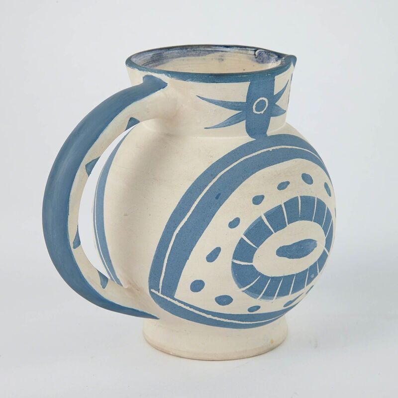 Pablo Picasso, ‘Petit Chouette (Not In Alain Ramié)’, circa 1949, Design/Decorative Art, Painted and partially glazed (interior only) white ceramic pitcher, Doyle