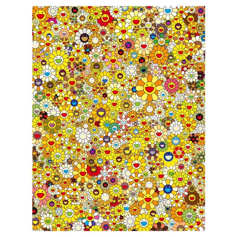 Takashi Murakami, ‘An Homage to IKB, 1957 E’, 2020, Print, Offset print with cold stamp, 慈艺 Grace Collection Gallery