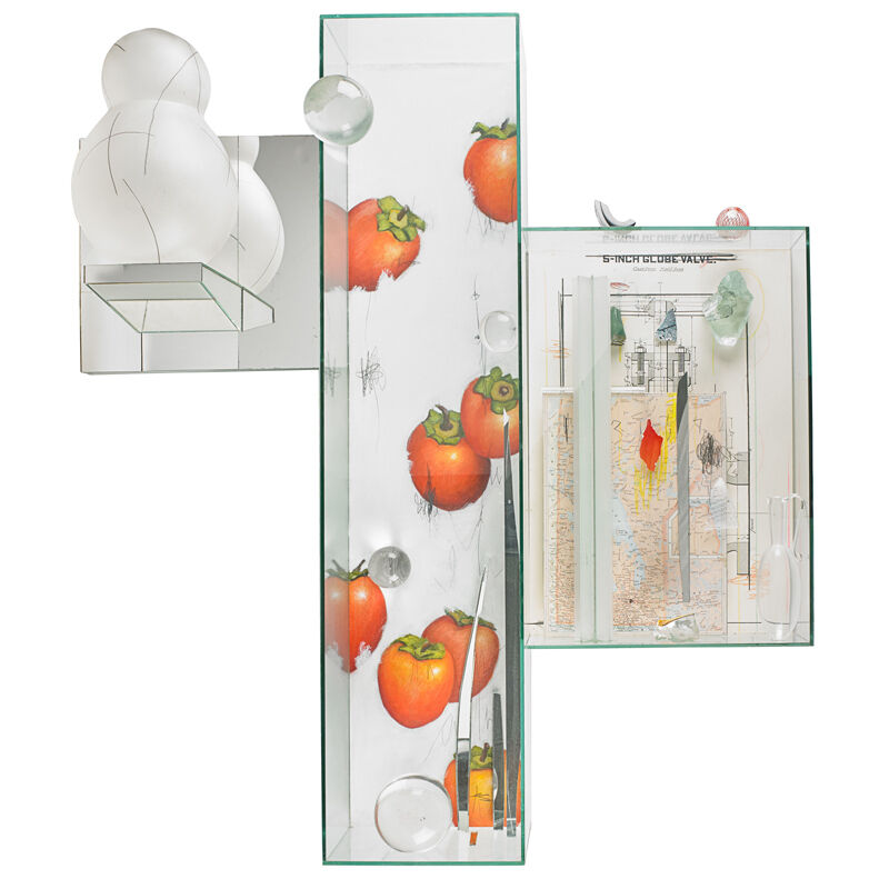 Therman Statom, ‘Large wall-hanging sculpture, "Trini," Omaha, NE’, 2001, Sculpture, Plate glass, painted and assembled glass, mirrored glass, Rago/Wright/LAMA