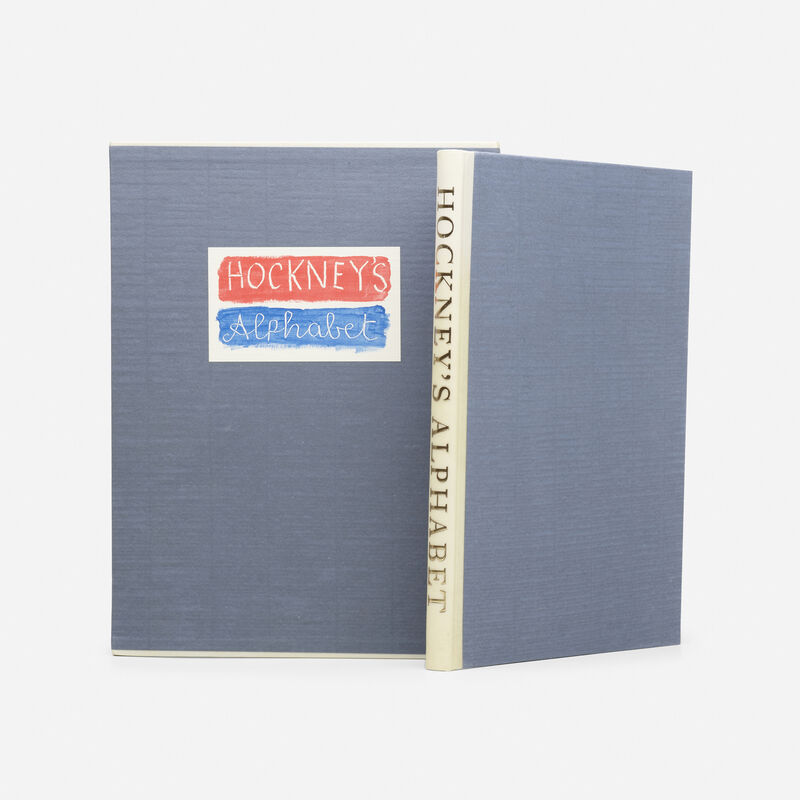 David Hockney, ‘Hockney's Alphabet’, 1991, Books and Portfolios, The complete set of 26 lithographs in colours, on Exhibition Fine Art Cartridge paper, with full margins, with full text and title page, the sheets bound (as issued) in quarter vellum with handmade Fabriano Roma paper boards, housed in the original grey slip case., Commodity Gallery