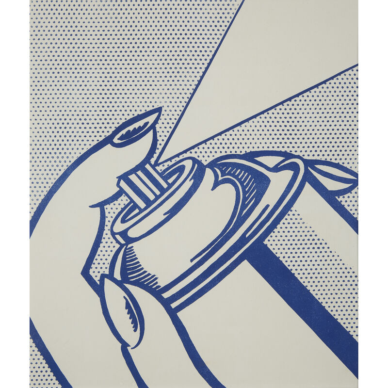 Roy Lichtenstein, ‘Spray Can from One Cent Life’, 1963-64, Print, Color lithograph on wove paper, Freeman's